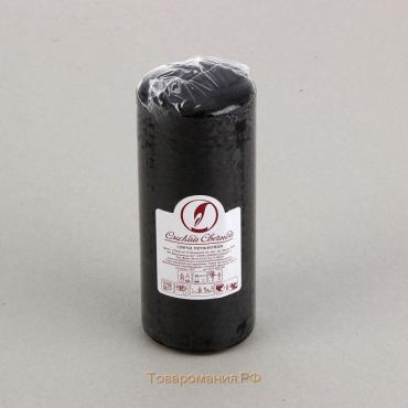 Свеча - цилиндр, 7х17 см, 50 ч, 515 г, черная