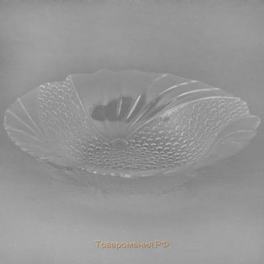 Тарелка глубокая стеклянная Papillon, 600 мл, d=21 см, цвет прозрачный