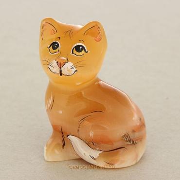 Сувенир «Кошка Муська», малая, 5×7 см, селенит
