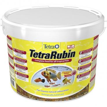 Корм TetraRubin для рыб, хлопья для окраса, 10 л. 2,05 кг