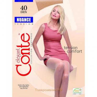 Колготки женские Conte Elegant Nuance, 40 den, размер 4, цвет bronz