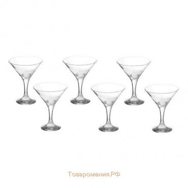 Набор стеклянных бокалов для мартини Bistro, 190 мл, 6 шт