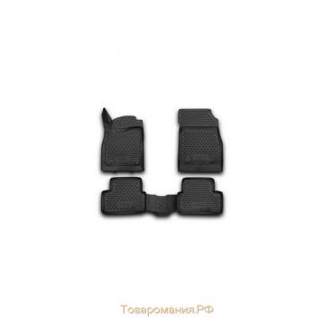 Коврики 3D в салон CHEVROLET Cruze 08/2009-2015, 4 шт. (полиуретан)