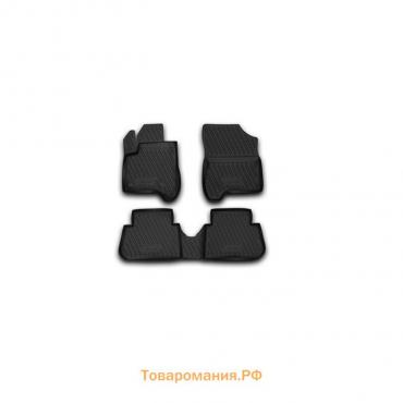 Коврики в салон CITROEN C3 Picasso 2009-2016, 4 шт. (полиуретан)