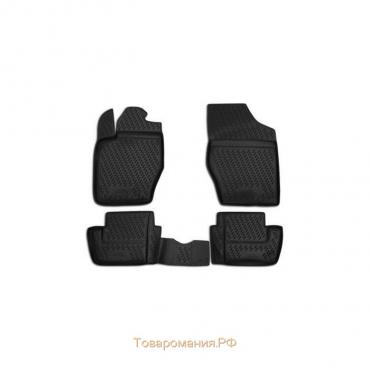 Коврики в салон CITROEN C4 01/2004-07/2008, 07/2008-2016, 4 шт. (полиуретан)