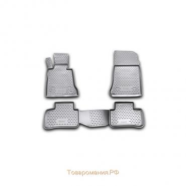 Коврики в салон MERCEDES-BENZ GLK-Class X204 2008-2016, 4 шт. (полиуретан)