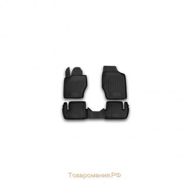 Коврики в салон PEUGEOT 307 2001-2008-2016, 4 шт. (полиуретан)