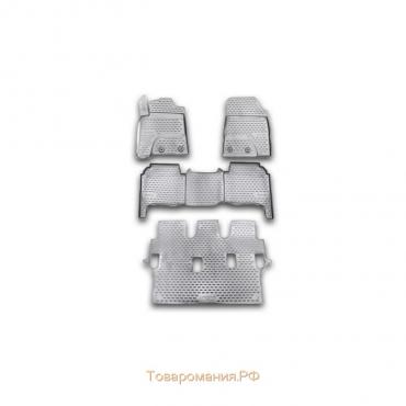 Коврики в салон TOYOTA Land Cruiser 200, 2012-2015 4 шт. (полиуретан)