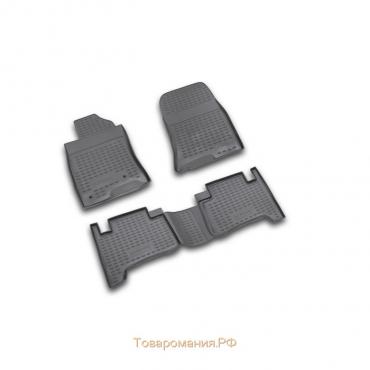 Коврики в салон TOYOTA Land Cruiser Prado 01/2003-12/2009, 4 шт.(полиуретан)