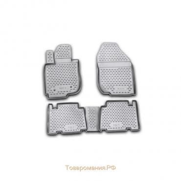 Коврики в салон TOYOTA RAV4 long 01/2006-2016, 4 шт. (полиуретан)