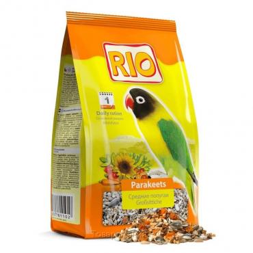 Корм RIO для средних попугаев в период линьки, 1 кг.