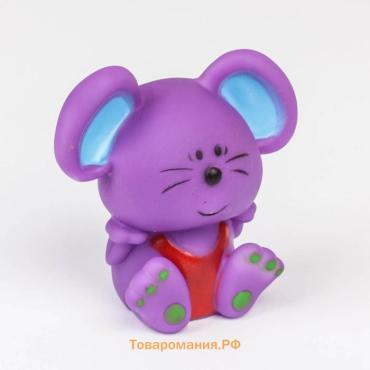 Резиновая игрушка для ванны Крошка Я «Мышонок», 9 см, с пищалкой, МИКС