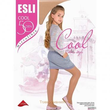 Колготки детские полиамидные ESLI COOL 50 ден цвет белый (bianco), рост 140-146