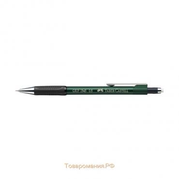 Карандаш механический 0.5 мм Faber-Castell GRIP 1345 с ластиком, резиновый упор, зелёный