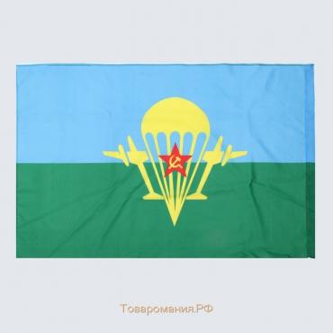 Флаг ВДВ большой, 90 х 135 см, полиэфирный шёлк