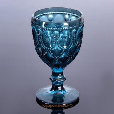 Бокал из стекла Magistro «Варьете», 320 мл, цвет синий