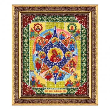 Набор для вышивания бисером Паутинка «Пресвятая Богородица. Неопалимая купина»