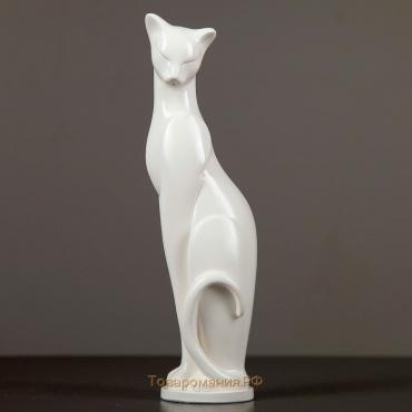 Фигура "Кошка Грация" белая, 6х7х23см