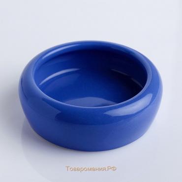 Миска керамическая 100 мл  10 х 3,2 см, синяя