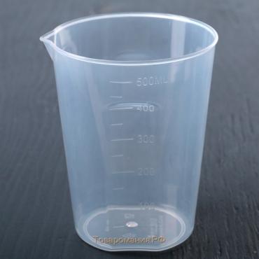 Мерный стакан, 500 мл, цвет прозрачный