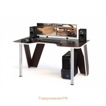 Компьютерный стол, 1500 × 900 × 750 мм, цвет венге