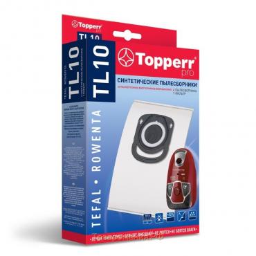 Синтетические пылесборники Topperr TL10 для пылесосов Tefal, Rowenta, 4 шт. + 1 фильтр