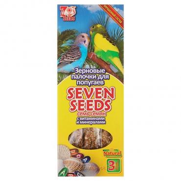 Палочки "Seven Seeds" для попугаев, витамины и минералы, 3 шт, 90 г