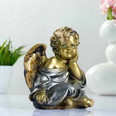 Фигура "Ангел сидя" бронза 18х14х12см