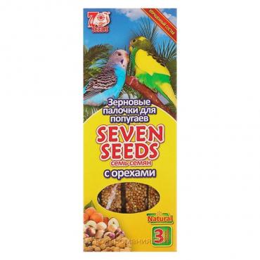 Палочки Seven Seeds для попугаев, орехи, 3 шт, 90 г