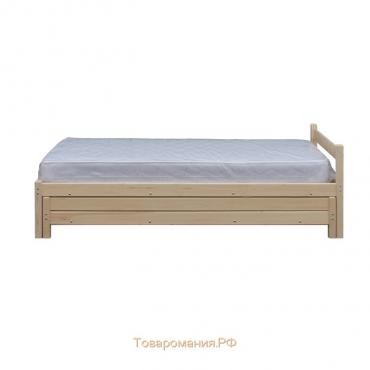 Кровать с выдвижным спальным местом 2 в 1, 800×2000 мм, 800×1900 мм, массив, без покрытия