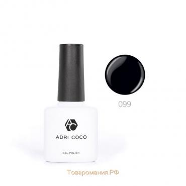 Цветной гель-лак ADRICOCO №099 черный, 8 мл