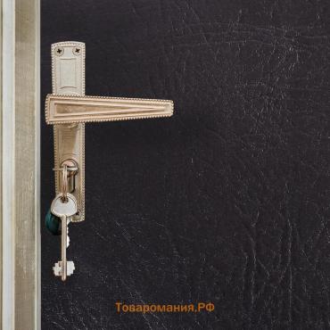 Комплект для обивки дверей, 110 × 200 см: иск.кожа, ватин 5 мм, гвозди, струна, чёрный, «Ватин»
