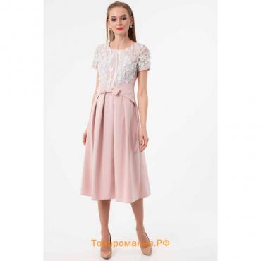 Платье женское, размер 42, цвет розовый