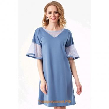 Платье женское, размер 42, цвет голубой