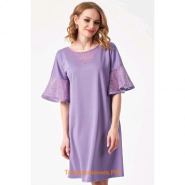 Платье женское, размер 50, цвет фиолетовый