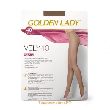 Колготки женские Golden Lady Vely, 40 den, размер 2, цвет cognac