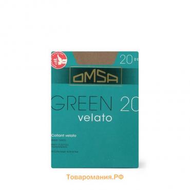 Колготки женские Omsa Green, 20 den, размер 4, цвет caramello