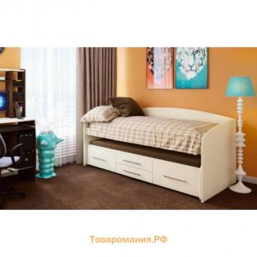 Кровать двухъярусная «Адель 5», 80 × 190 см, цвет вудлайн кремовый