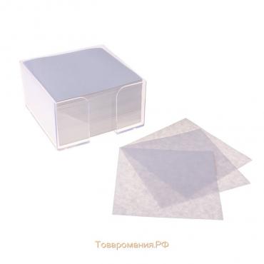 Блок бумаги для записей Стамм "Офис", 9 x 9 x 4,5 см, в пластиковом боксе, 60 г/м²