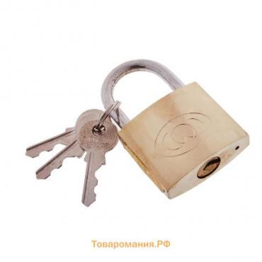 Замок навесной тип 14, 36×60 мм, 3 ключа