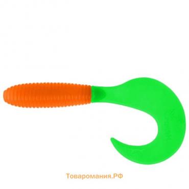 Твистер Helios Credo Orange & Green, 8.5 см, 7 шт. (HS-11-025)