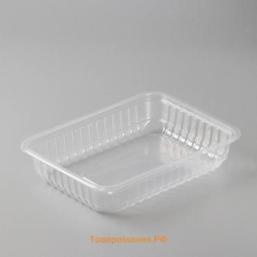 Контейнер пластиковый одноразовый «Южуралпак», КР-179, 500 мл, 17,9×13,2×3,7 см, цвет прозрачный