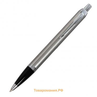 Ручка шариковая Parker IM Essential K319 Brushed Metal CT М, 1.0 мм, корпус из латуни, синие чернила