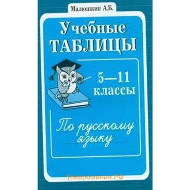 Справочник. Учебные таблицы по русскому языку 5-11 класс. Малюшкин А. Б.