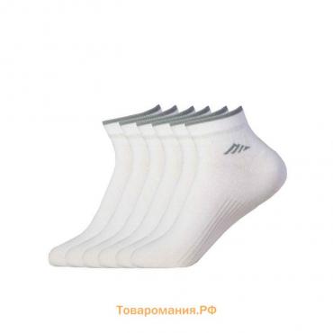Набор женских носков, размер 23-25, 6 пар, цвет белый
