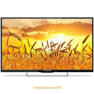 Телевизор PolarLine 32PL13TC-SM, 32", 1366х768, DVB-T2/C, 3xHDMI, 2xUSB, SmartTV, чёрный