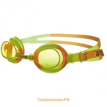 Очки для плавания Atemi S305, детские, PVC/силикон, цвет жёлтый/оранжевый