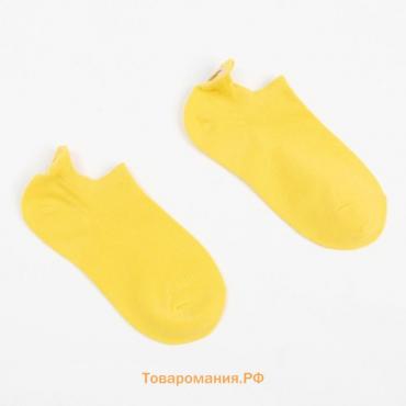 Носки женские укороченные MINAKU «Банан», цвет жёлтый, размер 36-39 (23-25 см)