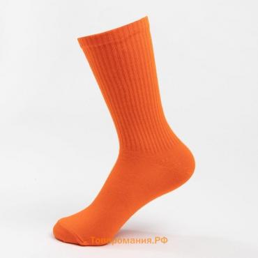 Носки неон, цвет оранжевый, размер 23-25