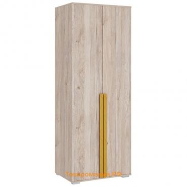 Шкаф двухдверный «Лайк 03.01», 800 × 550 × 2100 мм, цвет дуб мария / горчица
